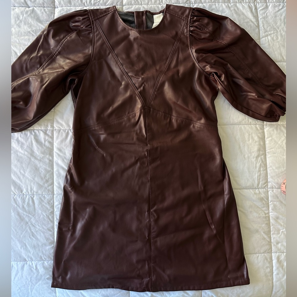 H&M Faux Leather Dress
